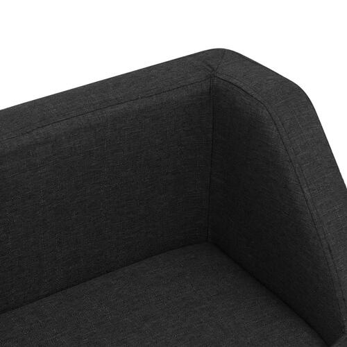 Hundesofa 95x63x39 cm linned sort
