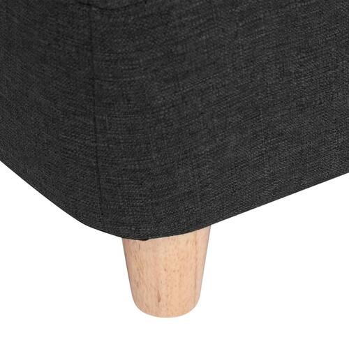 Hundesofa 95x63x39 cm linned sort