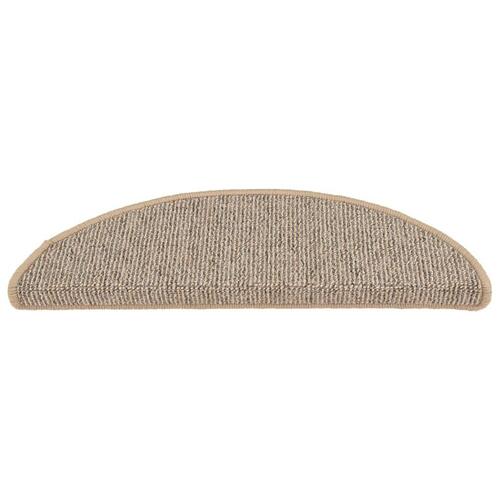 Trappemåtter 15 stk. 56x17x3 cm brun