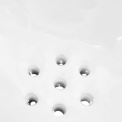 Væghængt urinal med skylleventil keramisk hvid