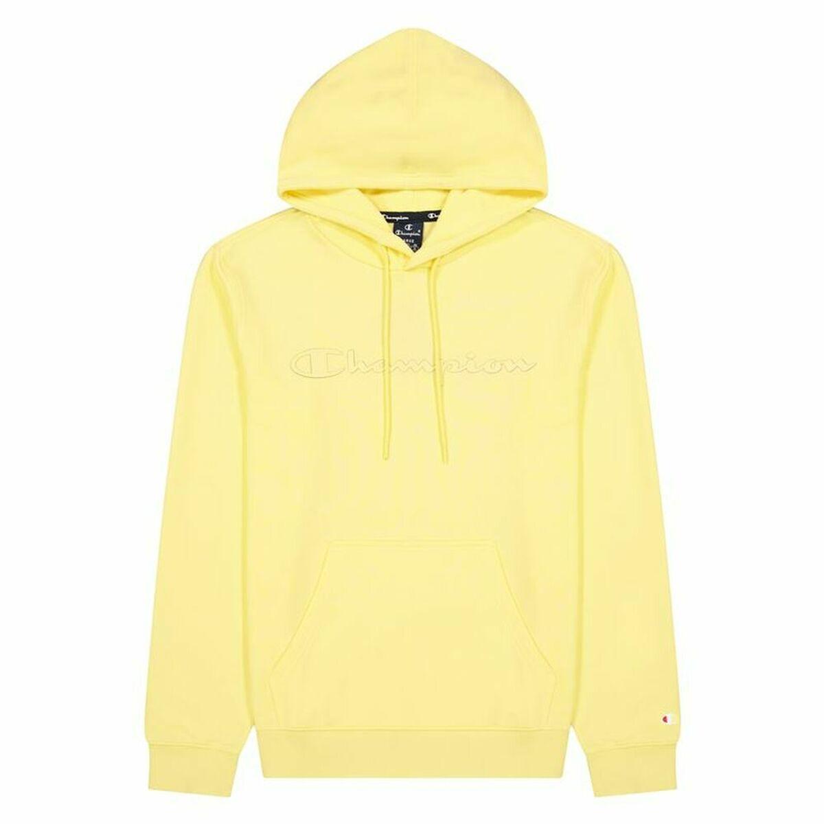 Hættetrøje til Mænd Champion Script Logo Hoodie M Gul XL