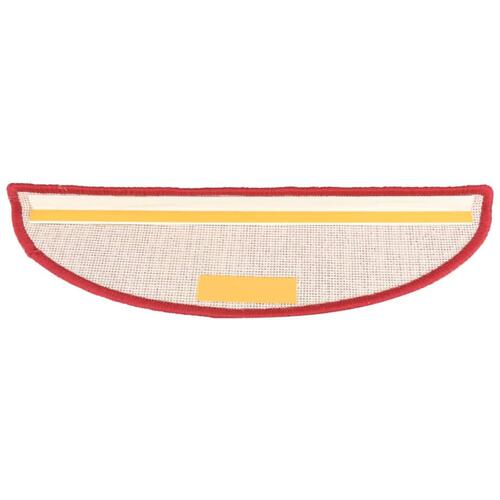 Trappemåtter 15 stk. 56x17x3 cm rød