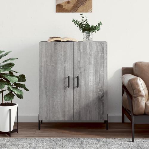 Skænk 69,5x34x90 cm konstrueret træ grå sonoma-eg