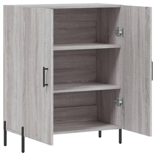 Skænk 69,5x34x90 cm konstrueret træ grå sonoma-eg
