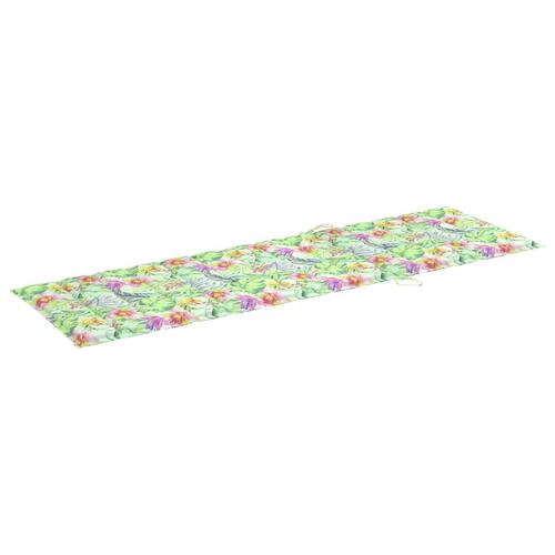 Hynde til liggestol 200x70x3 cm oxfordstof bladmønster