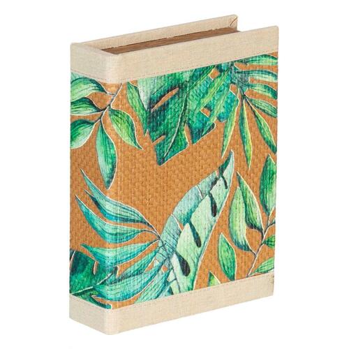 Multifunktionel Æske Ark Natur Rattan 24 x 18 x 6 cm DMF (2 enheder)