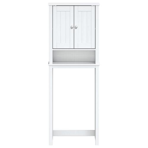 Opbevaringsskab til toilet BERG 60x27x164,5 cm massivt træ hvid