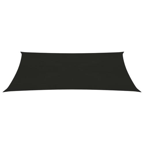 Solsejl 2x4,5 m 160 g/m² HDPE sort