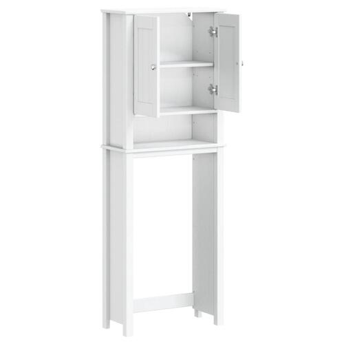 Opbevaringsskab til toilet BERG 60x27x164,5 cm massivt træ hvid