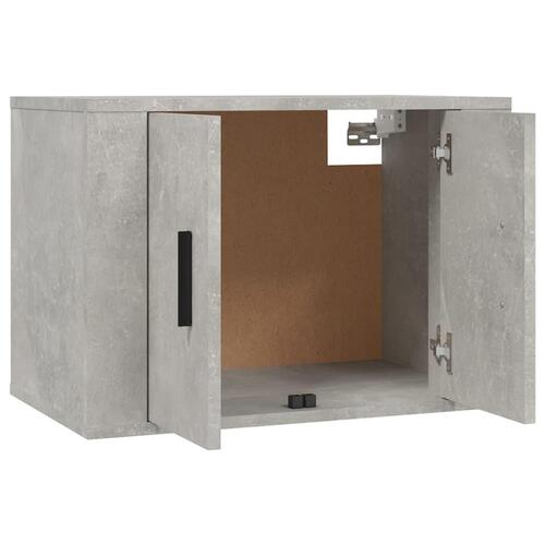 Væghængte tv-skabe 2 stk. 57x34,5x40 cm betongrå
