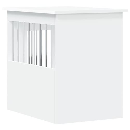 Hundebur 45x62x59 cm konstrueret træ hvid