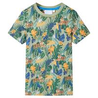 Kortærmet T-shirt til børn str. 104 flerfarvet