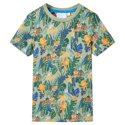 Kortærmet T-shirt til børn str. 104 flerfarvet
