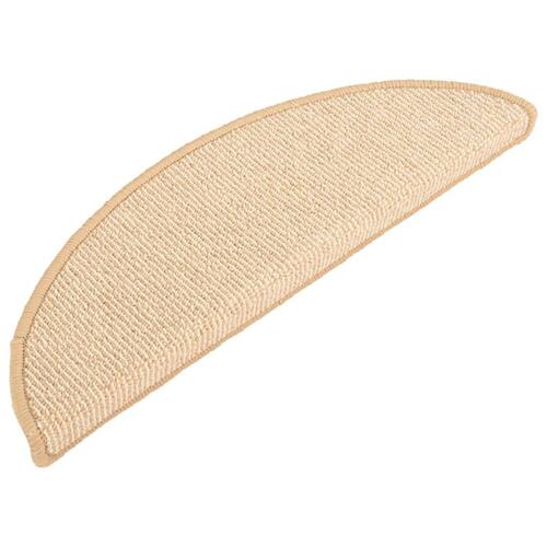 Trappemåtter 15 stk. 65x21x4 cm cremefarvet
