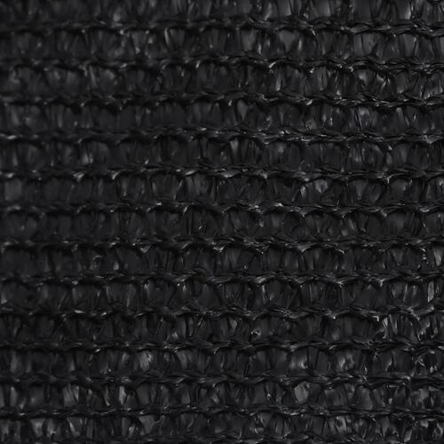 Solsejl 3x3x4,2 m 160 g/m² HDPE sort