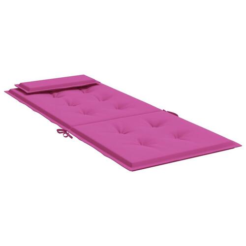 Stolehynder m. høj ryg 4 stk. oxfordstof pink