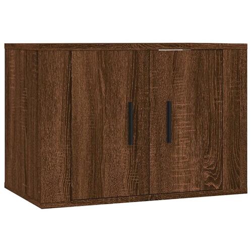 Væghængte tv-skabe 2 stk. 57x34,5x40 cm brun egetræsfarve