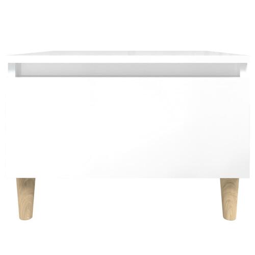 Sidebord 50x46x35 cm konstrueret træ hvid højglans