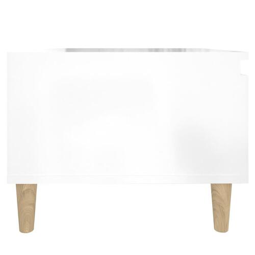 Sidebord 50x46x35 cm konstrueret træ hvid højglans
