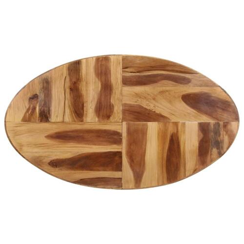 Spisebord 140x80x75 cm massivt akacietræ med sheeshamfinish
