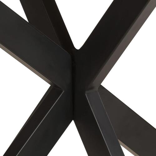 Spisebord 140x80x75 cm massivt akacietræ med sheeshamfinish