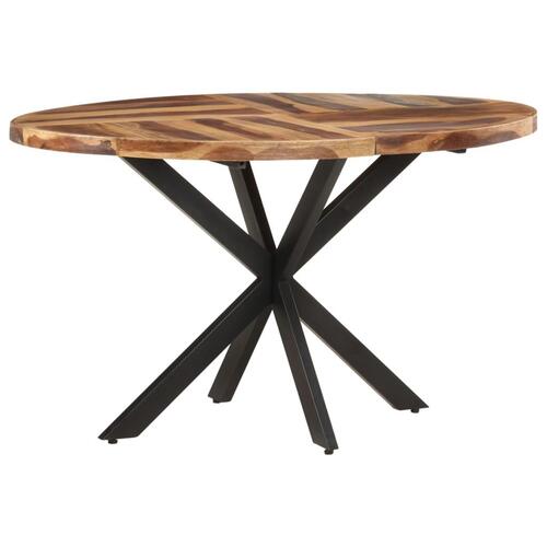 Spisebord 140x80x75 cm massivt akacietræ med sheeshamfinish