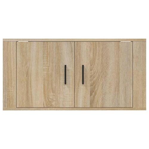 Væghængt tv-skab 80x34,5x40 cm sonoma-eg
