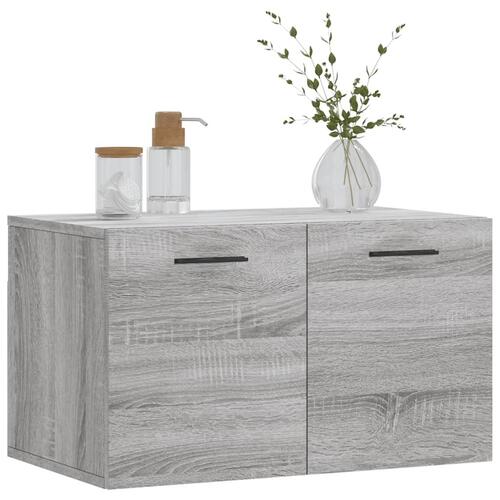 Vægskab 60x36,5x35 cm konstrueret træ grå sonoma-eg