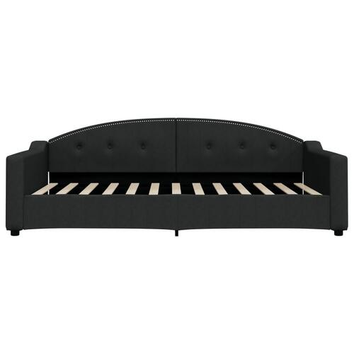 Daybed med madras 100x200 cm stof sort