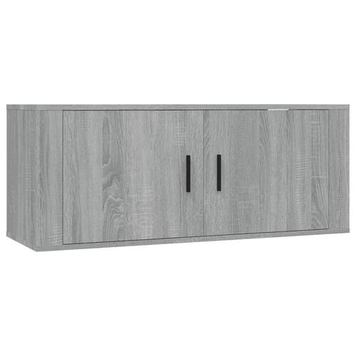Væghængt tv-skab 100x34,5x40 cm grå sonoma
