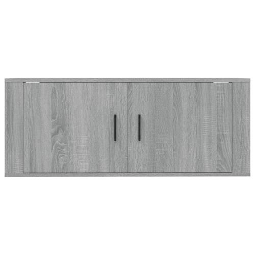 Væghængt tv-skab 100x34,5x40 cm grå sonoma