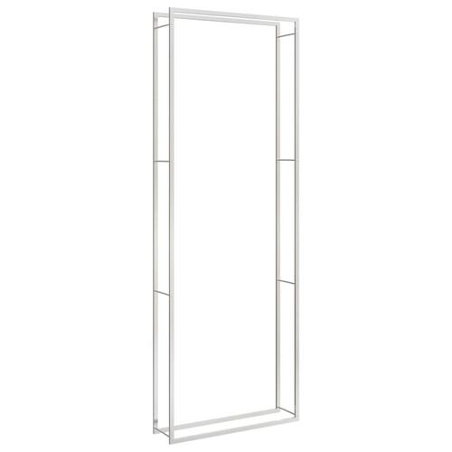 Brændestativ 110x28x312 cm rustfrit stål