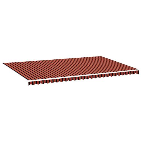 Udskiftningsdug til markise 6x3,5 m orange og brun