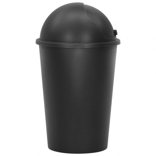 Enkelt affaldsspand 50 l sort