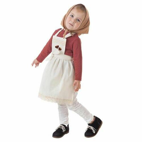 Kostume til børn Kvinde kok Hvid 7-9 år