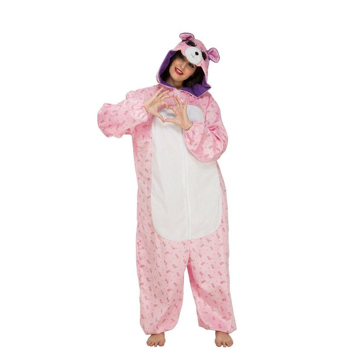 Kostume til voksne Big Eyes Bjørnebamse Pink M/L