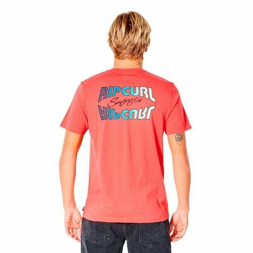 Kortærmet T-shirt til Mænd Rip Curl Revival Inverted M Laksefarvet M