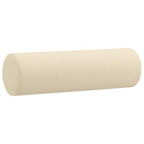 Pyntepuder 2 stk. Ø15x50 cm stof cremefarvet