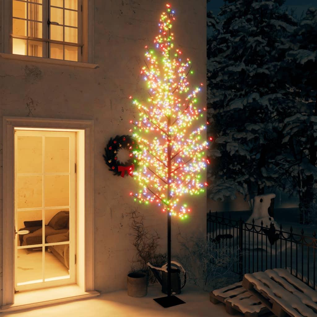 Lystræ 400 cm 1200 LED'er kirsebærblomst flerfarvet lys