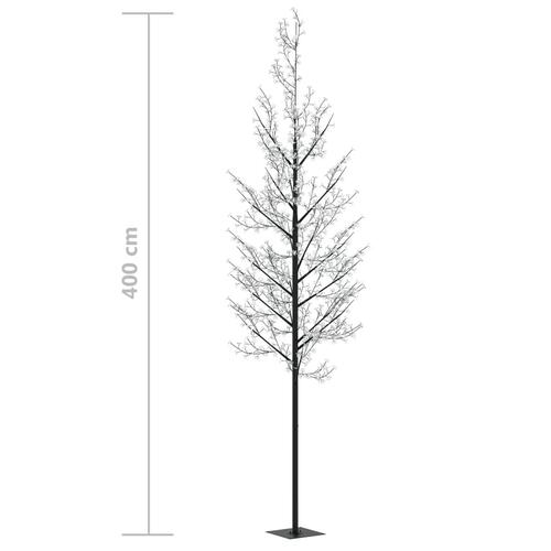 Lystræ 400 cm 1200 LED'er kirsebærblomst flerfarvet lys