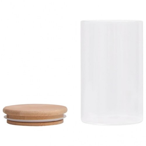Opbevaringsglas med bambuslåg 10 stk. 260 ml