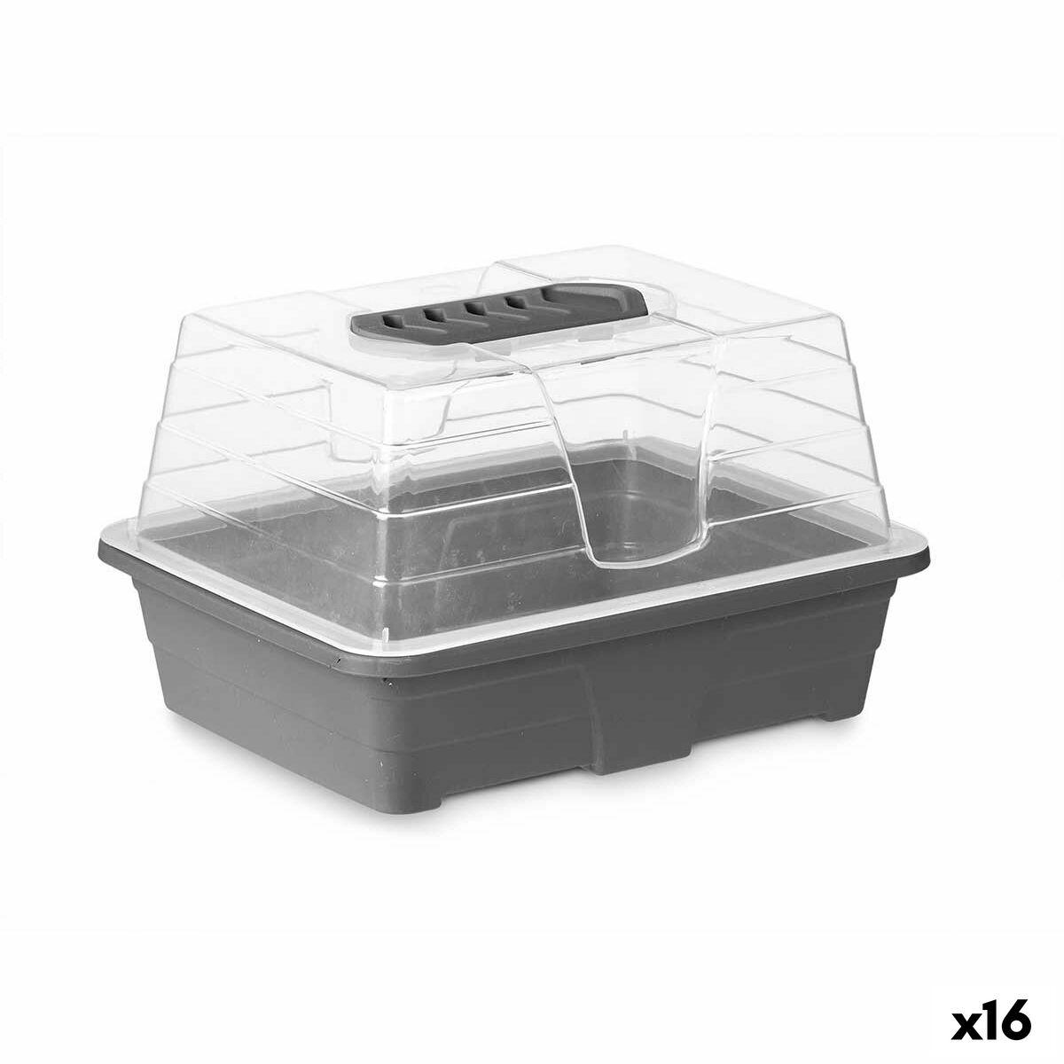 Drivhus Ibergarden FYT108102 Grå Gennemsigtig Plastik 21,5 x 12,8 x 17,4 cm (16 enheder)