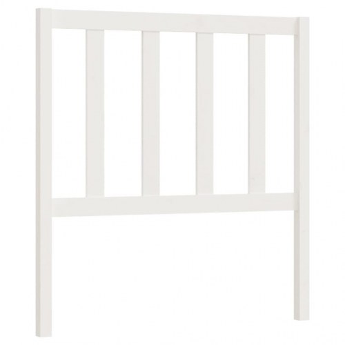 Sengegærde 106x4x100 cm massivt fyrretræ hvid