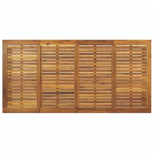 Havebord med U-formede ben 200x90x75 cm massivt akacietræ