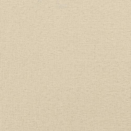 Seng med madras 160x200 cm stof cremefarvet