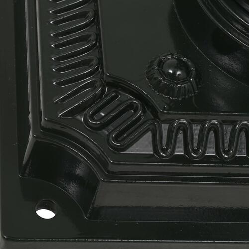 Postkasse med piedestal aluminium vintagestil rustbestandig grøn