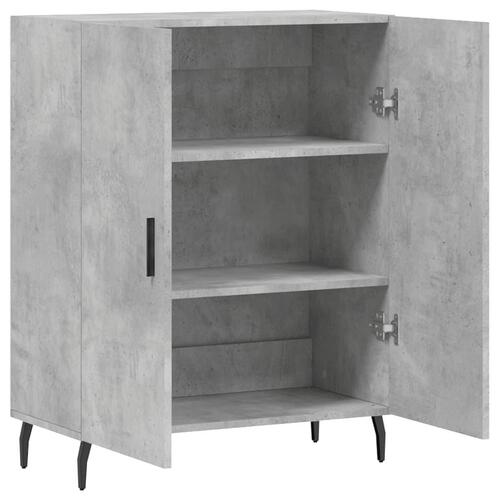 Skænk 69,5x34x90 cm konstrueret træ betongrå