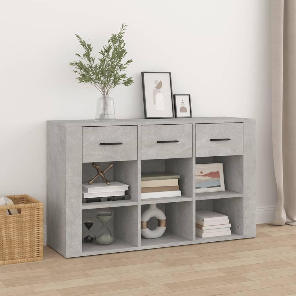 Skænk 100x30x59,5 cm konstrueret træ betongrå
