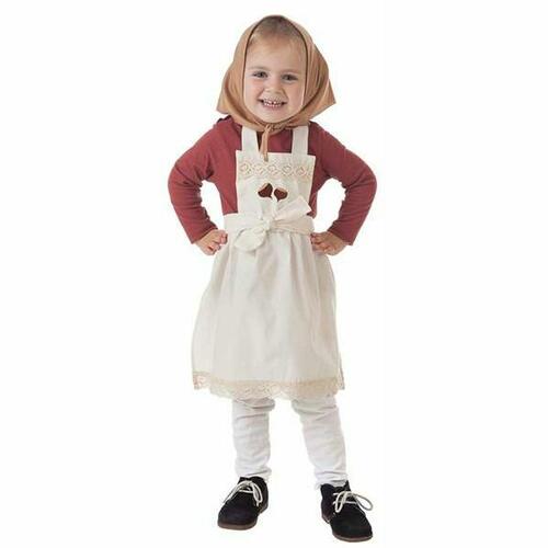 Kostume til børn Kvinde kok Hvid 3-5 år