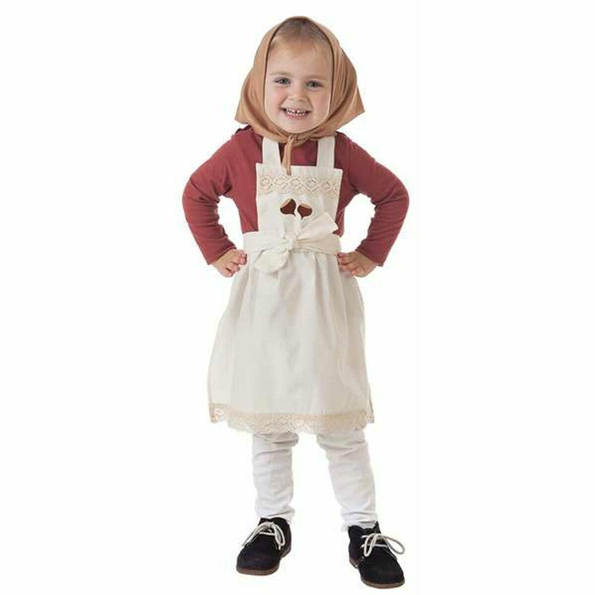 Kostume til børn Kvinde kok Hvid 3-5 år